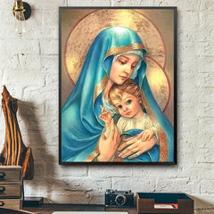 Virgin Pattern Canvas Painting Print for Home Wall Art Decoration