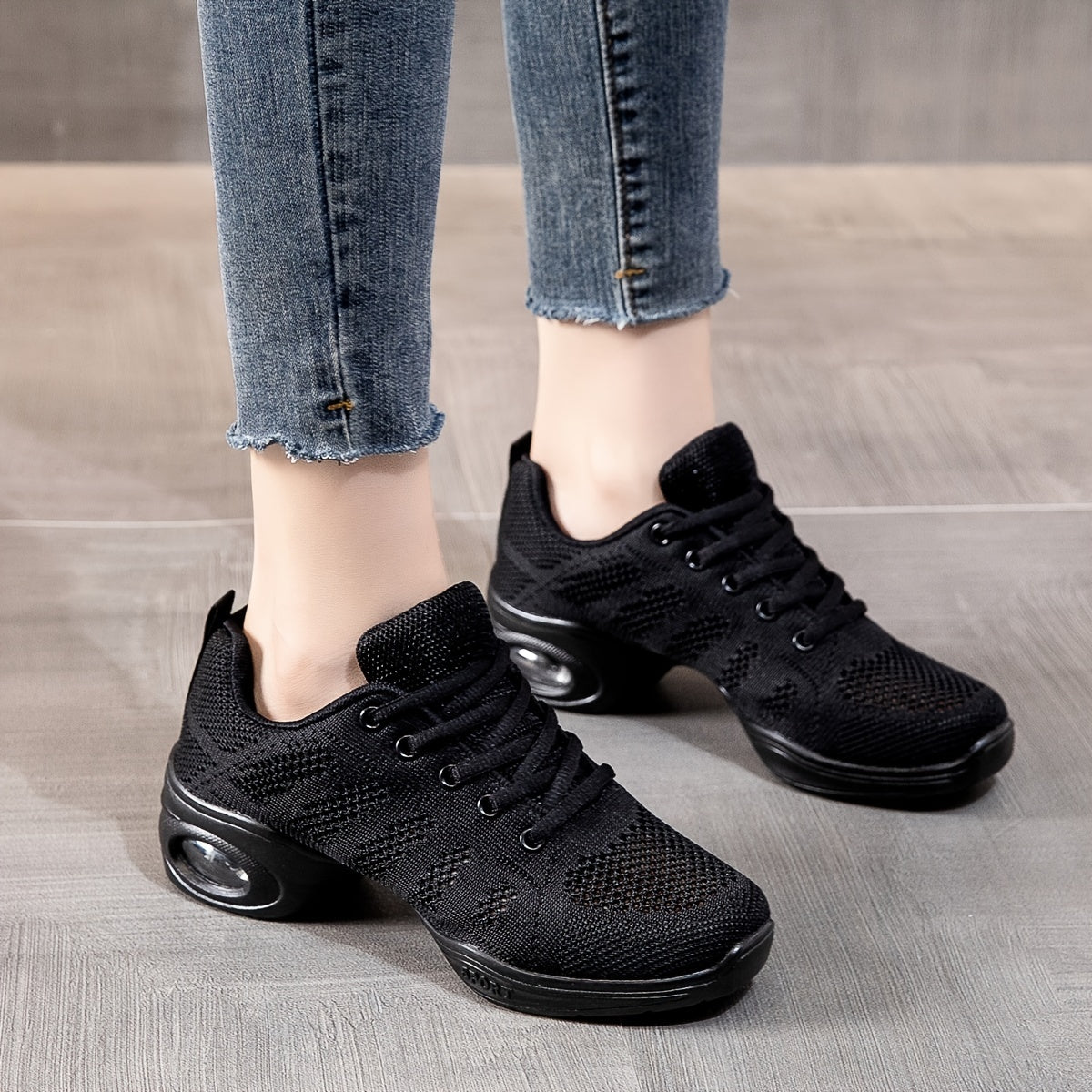 Women's Lightweight Flying Woven Running Shoes Arch Support Air Cushion