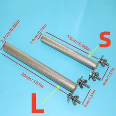 Stainless Steel Parrot Bird Perch Stand For Grinding Teeth And Mouth