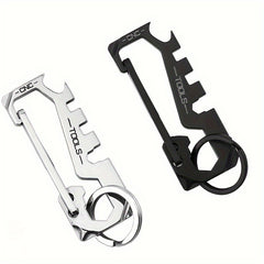 Stainless Steel Keychain 12 In 1 Multifunctional Creative Key Chain