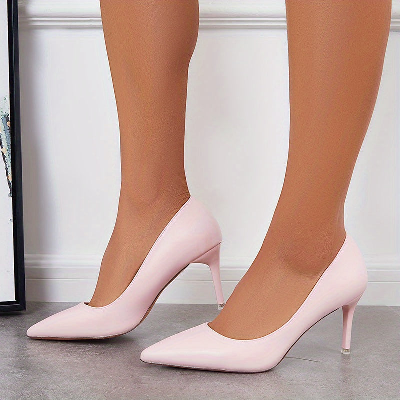 Women's Pointed Toe High Heels Slip On Stiletto Pumps