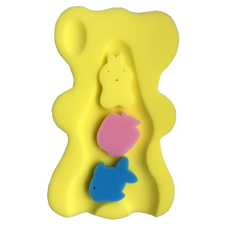Newborn Bath Basin Set with Rack and Sponge Mat