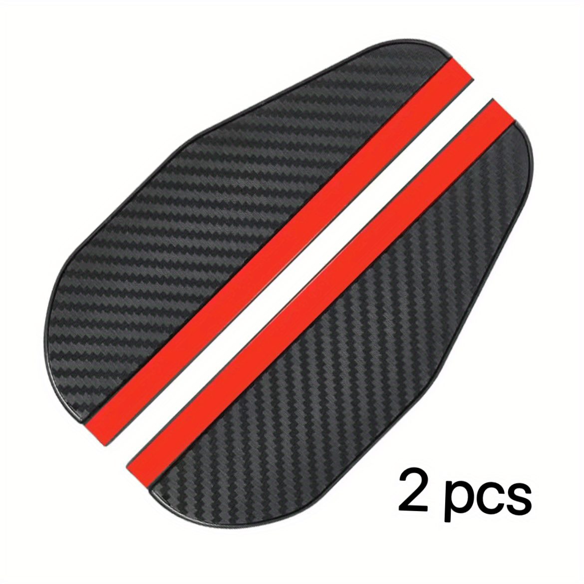 2pcs Thickened Carbon Fiber Texture Rain Eyebrow for Car Rearview Mirror