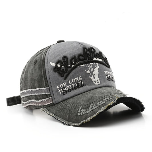 Washed Cowboy Baseball Hat Men Women Sunshade Peaked Cap