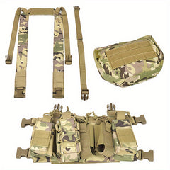 Lightweight Training Vest Chest Rig with Drop Pouch