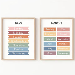 Set Of 2 Classroom Decor Educational Posters