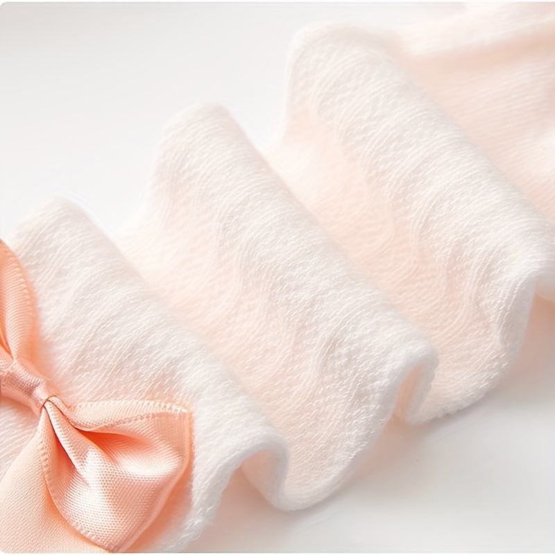 Baby Girls Bow Pantyhose Mesh Thin Tights Spring Summer
