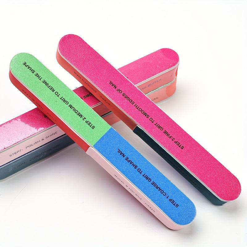 Professional Nail Buffer Sanding Block Polisher Files for Acrylic Nails Care