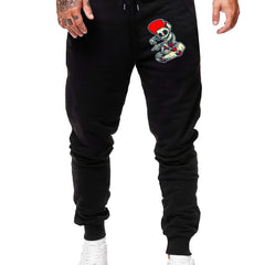 Skeleton Skater Comfy Drawstring Joggers Men s Casual Breathable Loose Fit