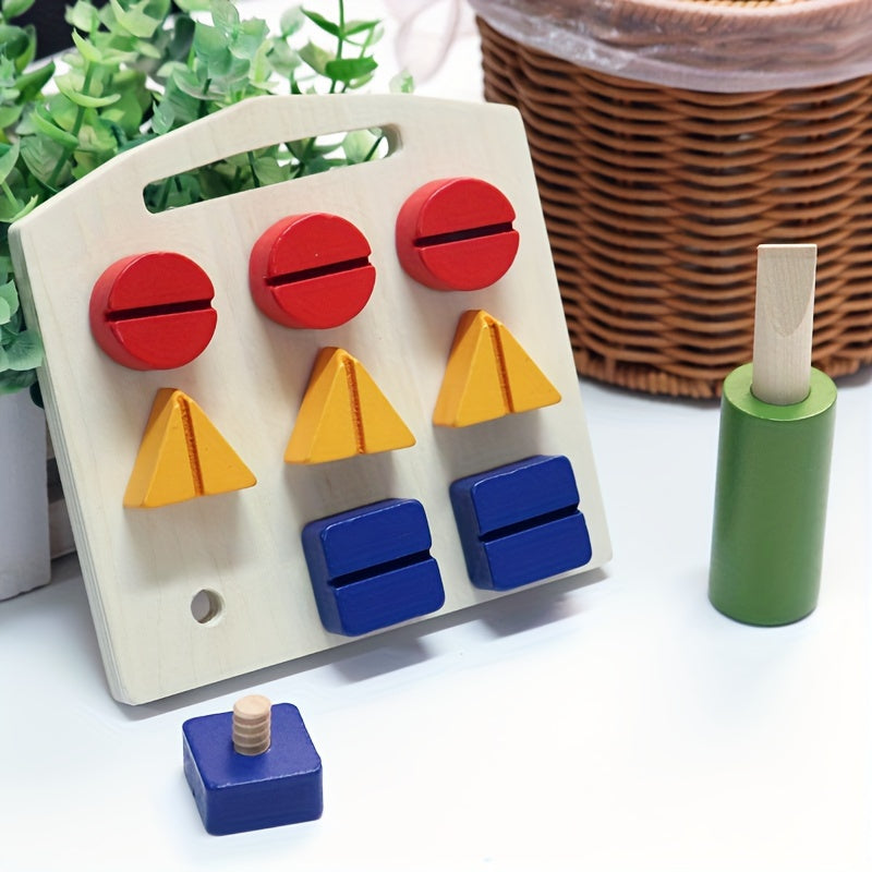 Matching Puzzle Screwdriver Shape Toy for Parent Youngsters Interaction