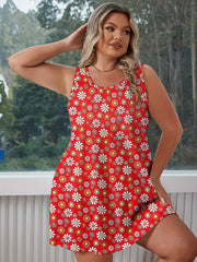  Floral Print Tank Nightdress for Women