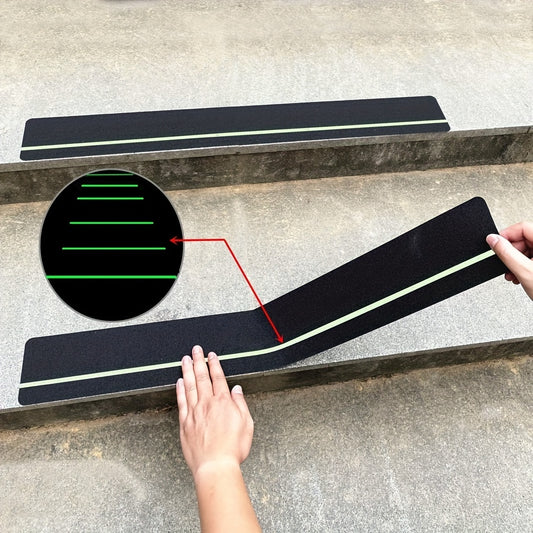 10pcs Anti Slip Traction Treads w/ Glow In The Dark Stripe - Grip Tape