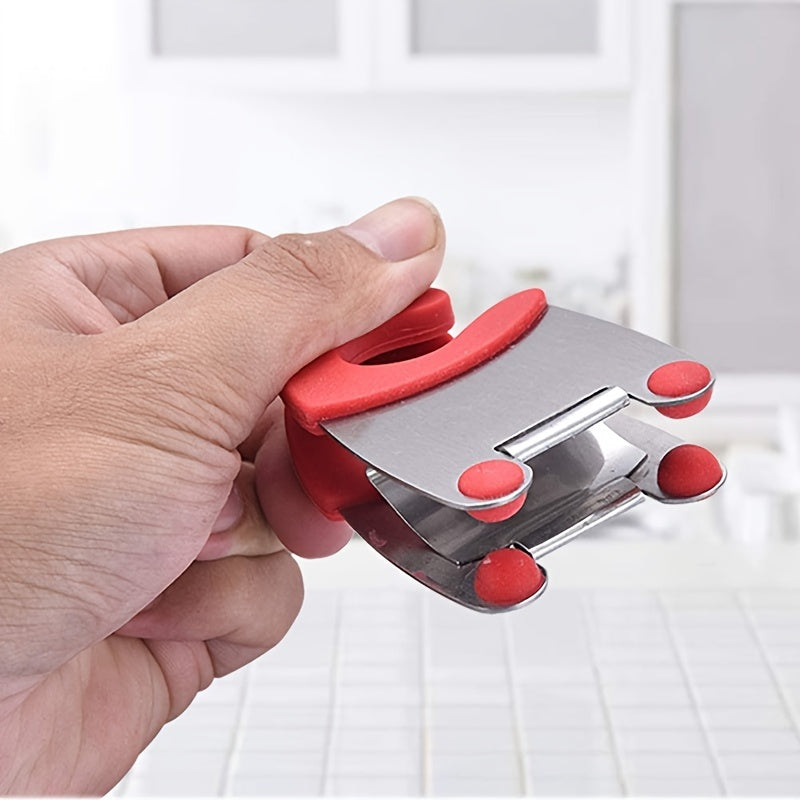 Stainless Steel Pot Spoon Holder with Silicone Grip