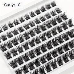 Wispy Lash Extensions 84 Clusters C Curling Individual Lashes Mix Style