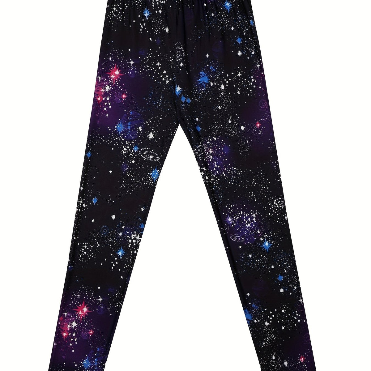 Starry Print Leggings For Kid Girls Slim Fit Stretchy Casual Tight Pants
