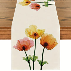 Polyester Rectangle Table Runner Balinese Pleated Holiday Decoration