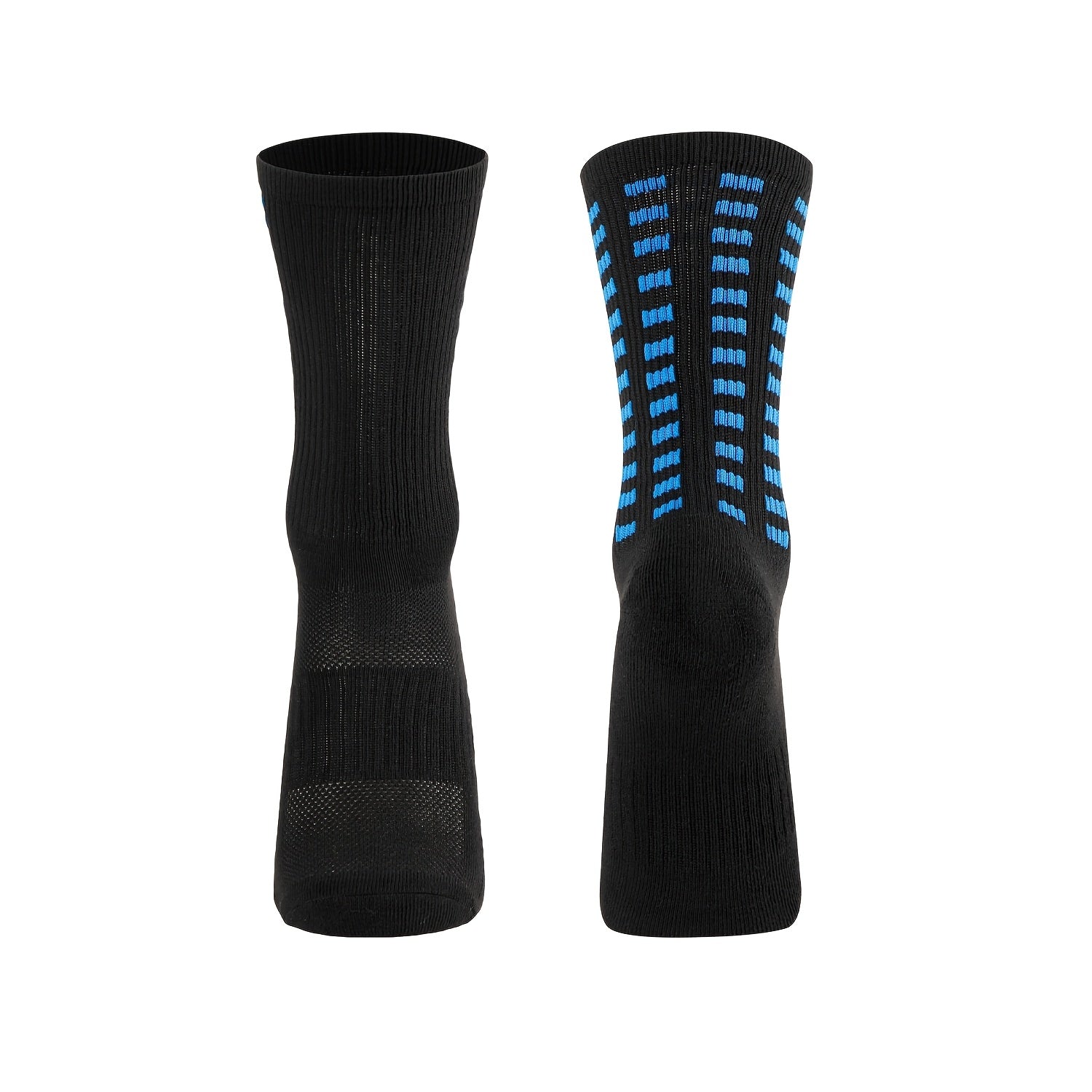 Diabetic Crew Socks (2 Pairs) Polyester Blend Breathable Moisture Wicking