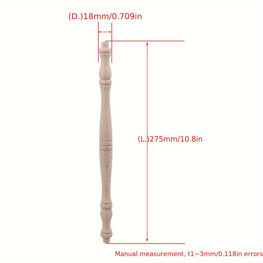 4pcs Solid Wood Porch Bridge 27.5" H 86 Style Railings Accessories