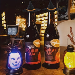 5pcs Halloween Mini Felt Witch Hats Family Yard Party Bar Wine Bottle Decoration