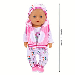 Unicorn Doll Clothes Set for 17-18 Inch Dolls - Birthday and Christmas Gift