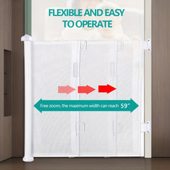 Retractable Mesh Baby Gate 71 Tall Extends Up To 149 Wide