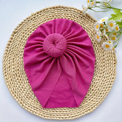 Soft Elastic Strip Flower Baby Hat For Girl