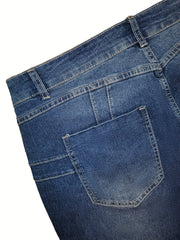  High Rise Stretch Skinny Flared Leg Jeans