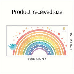 Cartoon Rainbow Lace Wall Sticker Bedroom Decorative Self-adhesive Removable