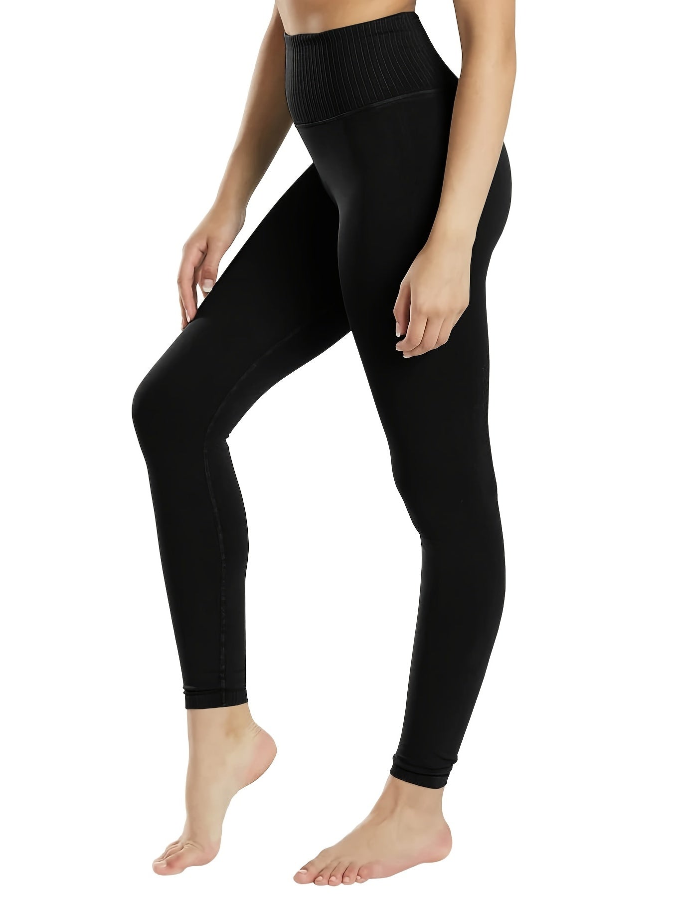 High Waist Solid Bodycon Leggings Casual Skinny Workout Leggings
