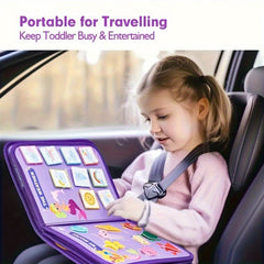 Purple Mermaid Felt Learning Board Early Education Treasure Teaching Tools