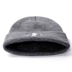 Embroidery Anime Cartoon Beanie Hat Knitted Warm Winter Hats