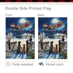 Christmas Garden Flag For Outside Double Sided Winter Yard Flag