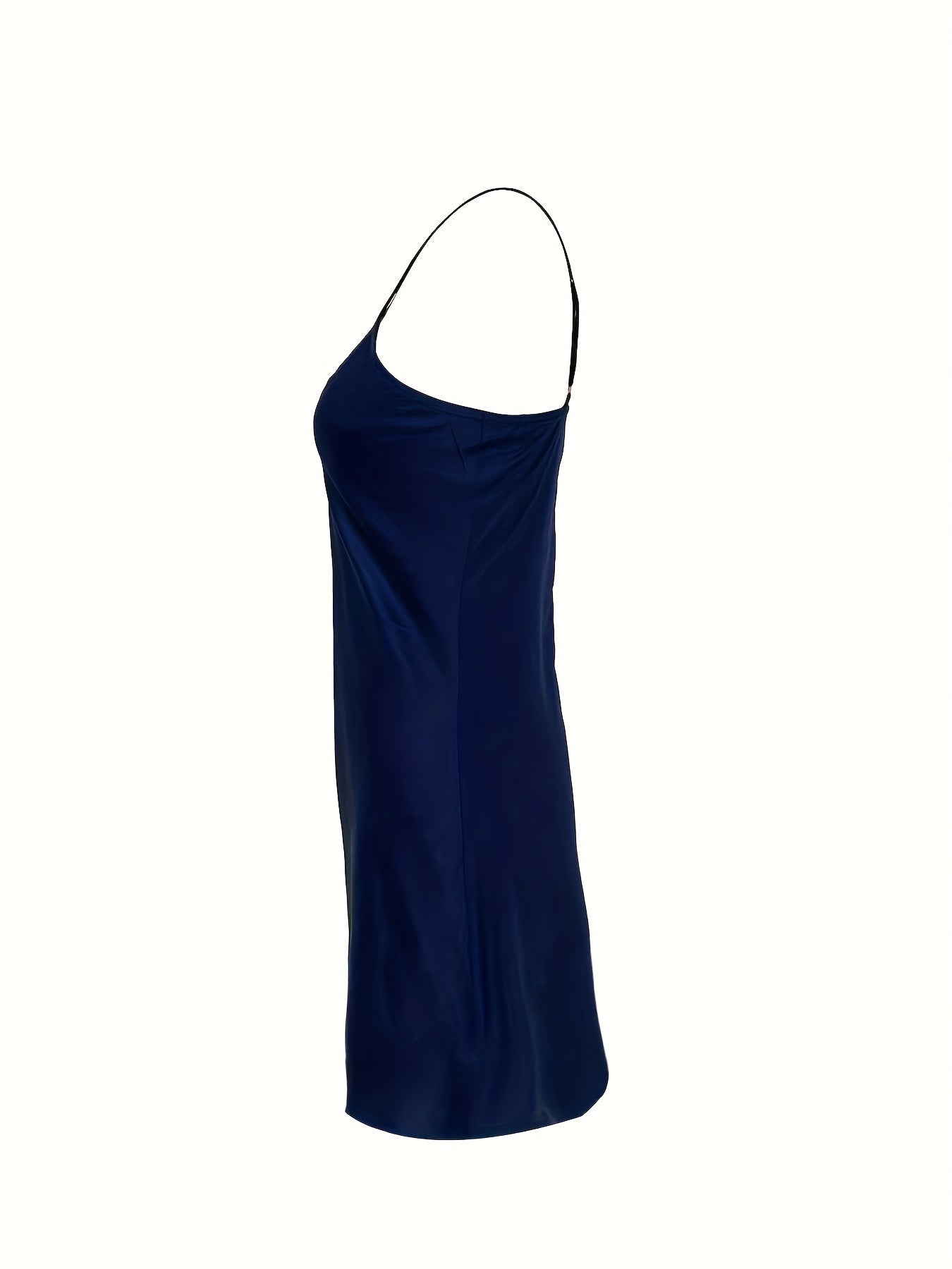 Satin Slip Lounge Dress Spaghetti Strap Home Dress Women's Loungewear