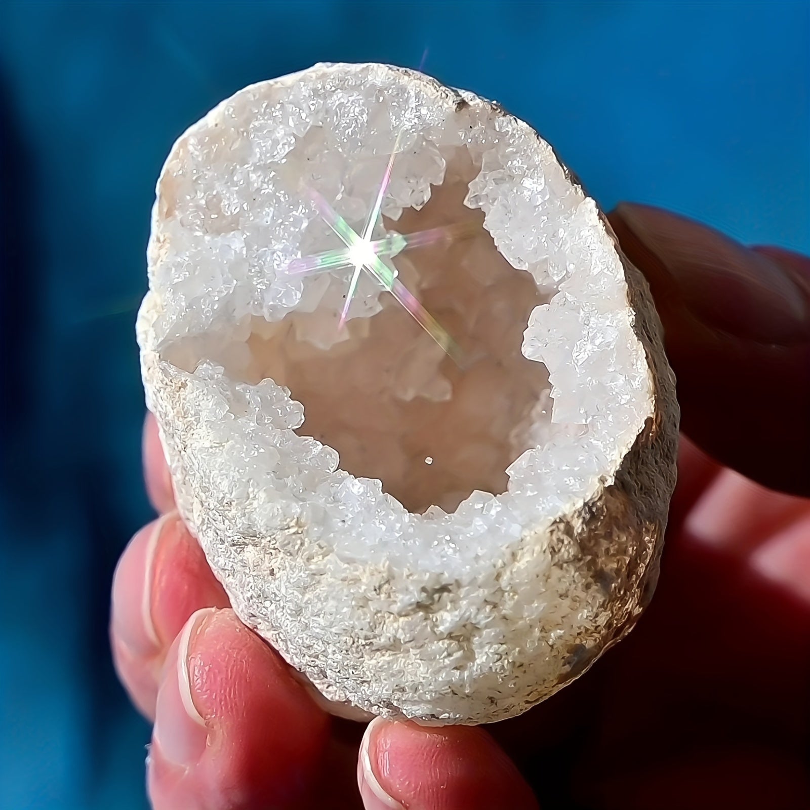 1pc Natural Agate Geode Raw Crystal Specimen Reiki Clean Clusters