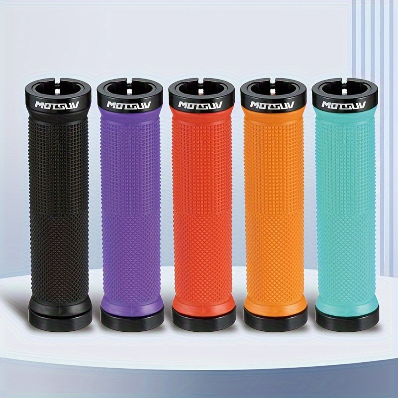 MTB Handlebar Grips Aluminum Locking Non-slip Shock Absorption