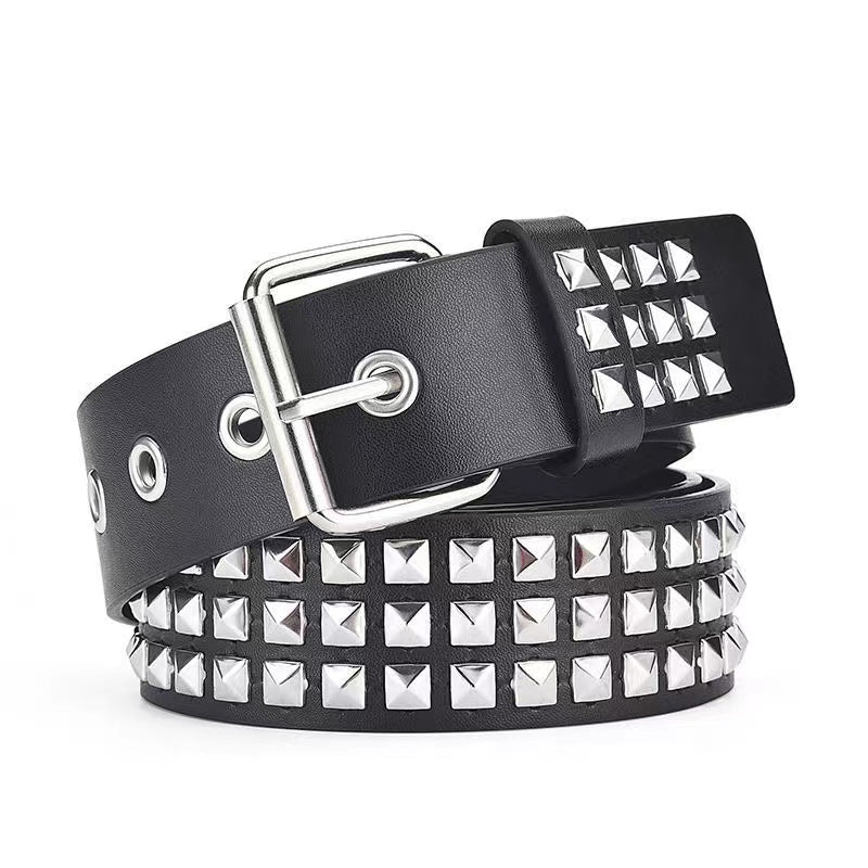 Y2K Leather Belt Tassel Chain Goth Punk Girl Belts For Jeans Pants