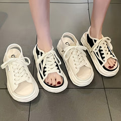 Women's Hollow Dissolving Sandals Shoes Thick Bottom Sports Shoes
