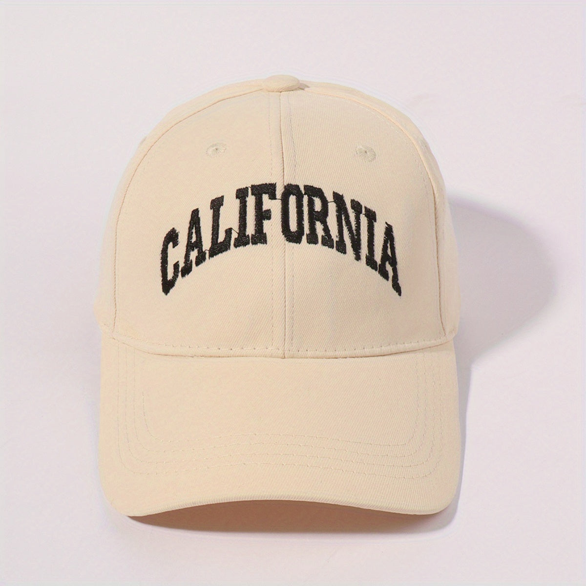 CALIFORNIA Pink Embroidery Baseball Cap Lightweight Adjustable