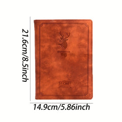 A5 Soft Leather Deer Head Notebook