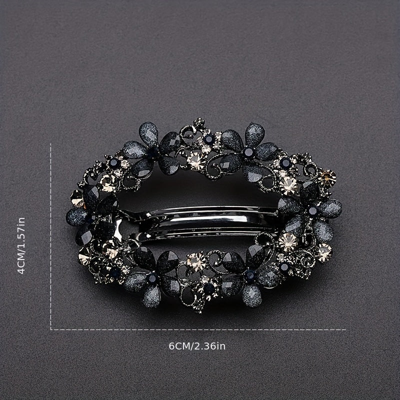 Vintage Alloy Flower Hair Clip For Women Girls Hair Clip