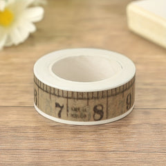 Retro Ruler Journal & Paper Glue Tearable Decorative Sticker