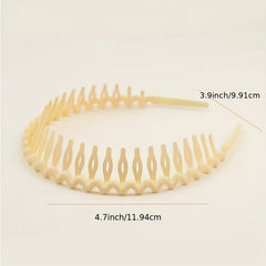 5pcs Non Slip Wavy Hairband For Girls Wave Head Bands Toddler Baby Hairband