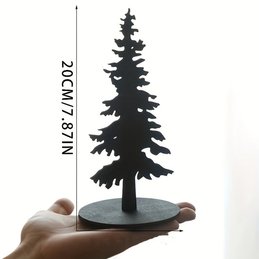 Rustic Wooden Forest Desktop Decoration Vintage Style for Holiday Party