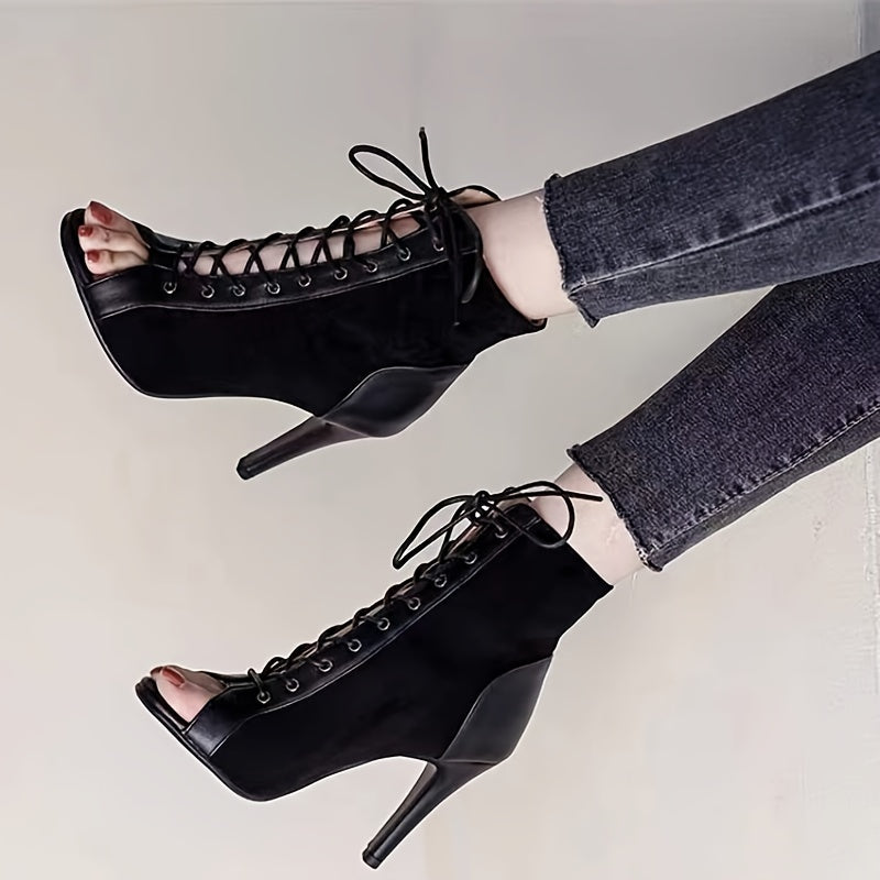 Women's Lace Up Stiletto Dress Sandals Sexy Party Pumps