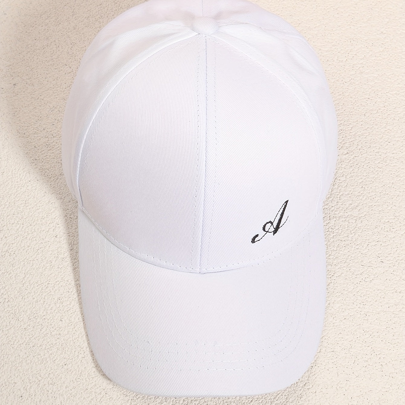 Embroidery Baseball Cap Unisex Solid Casual Sun Hat Adjustable Couple Dad Hats