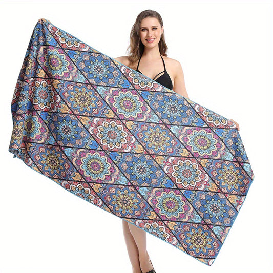 Quick-drying Beach Towels Full Totem Design Soft Lightweight Towels