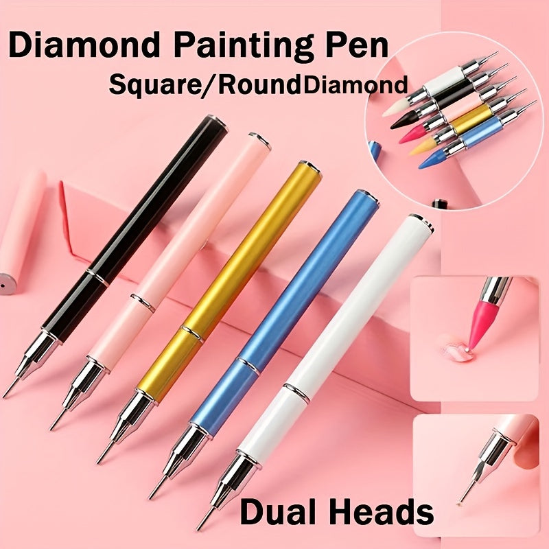 Dual Head Diamond Painting Pen Square Round Point Rhinestone Gem Picker