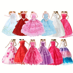 9-Piece Evening Dresses Set for 29-21 cm Dolls