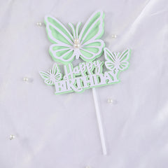 Butterfly Cake Decoration For Girls Happybirthday Butterfly Birthday Cake Insert