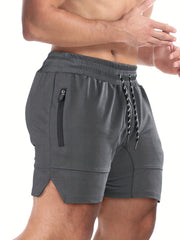 Men's Quick Dry Comfy Shorts with Zipper Pockets